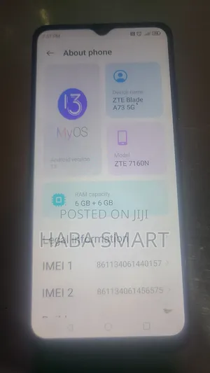 ZTE Blade A72 5G 128 GB Blue