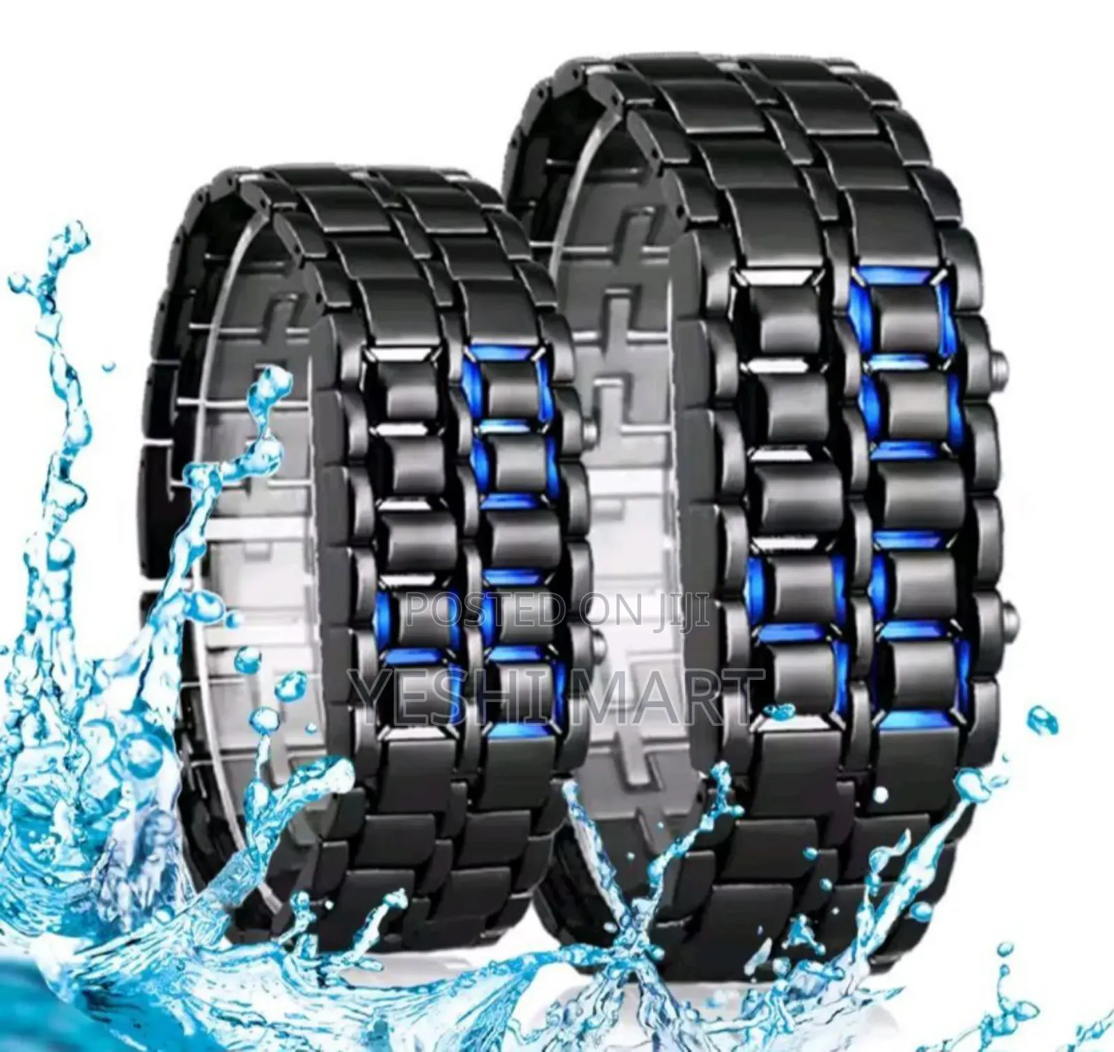 Lover Watch Fashion Cool Lead Metal Wrist Watch Digital Stylish Rectan