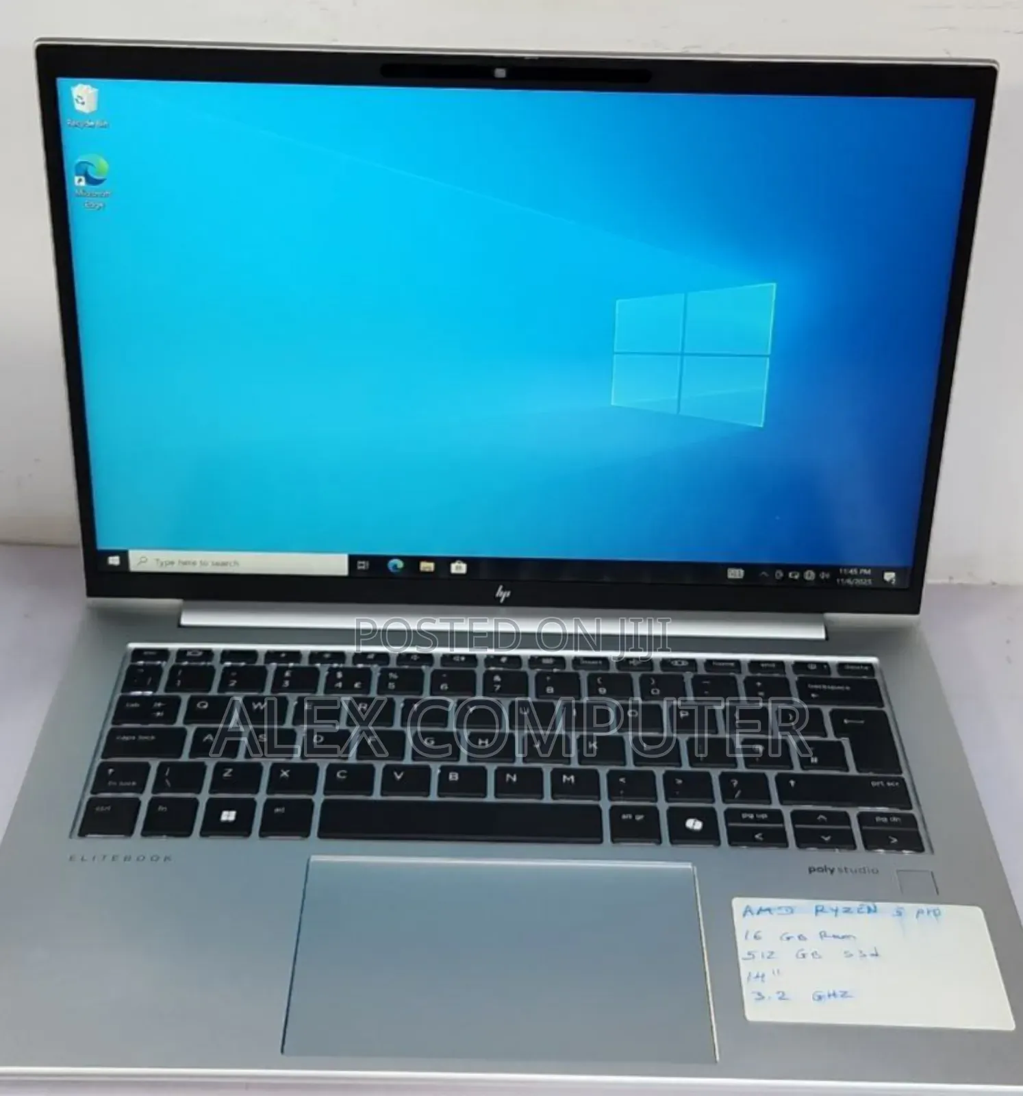 New Laptop HP EliteBook 845 G11 16GB AMD Ryzen 5 SSD 512GB