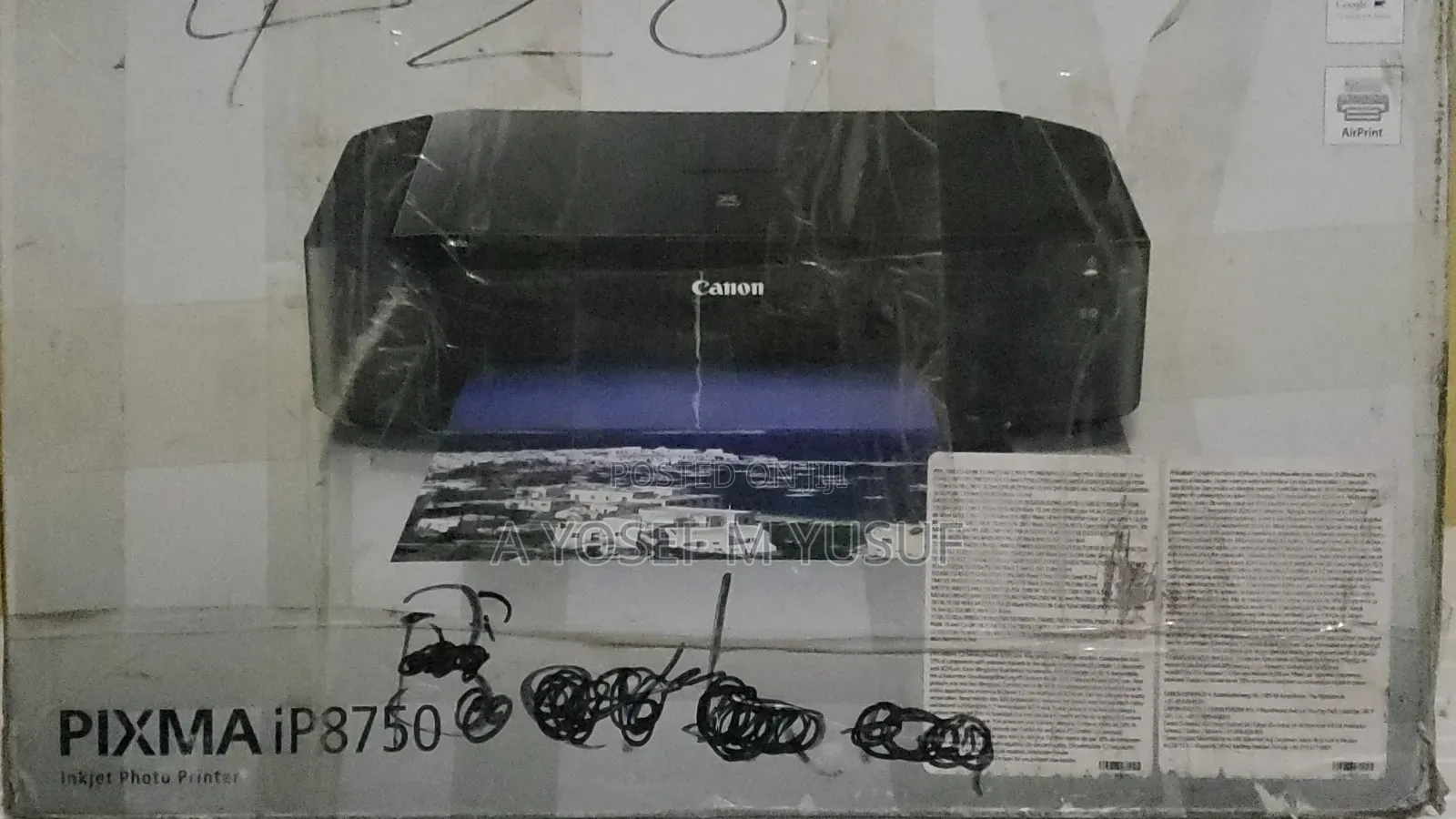 Canon Pixma Ip8750 Digital Photo Inkjet Printer