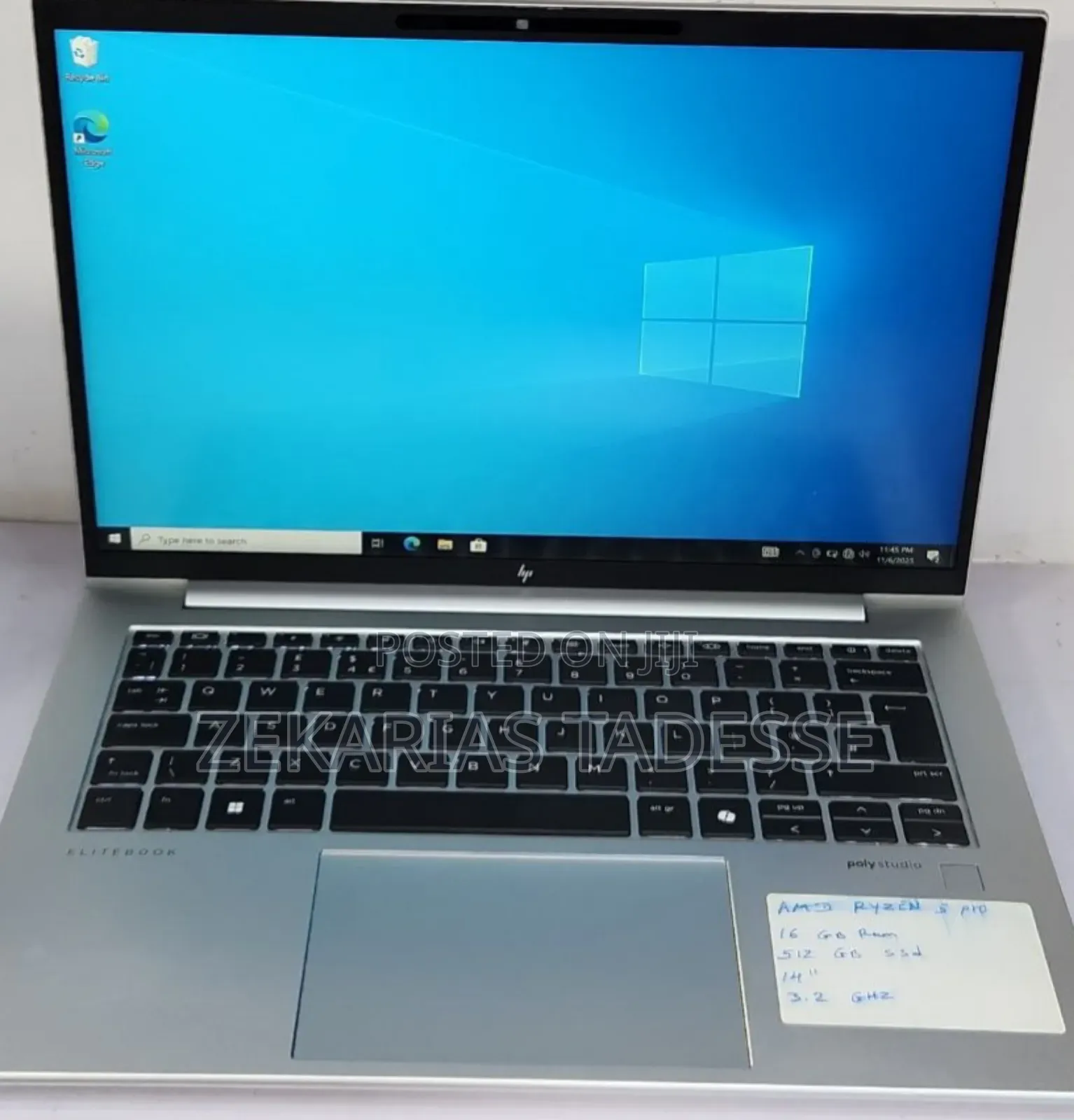 New Laptop HP EliteBook 845 G7 16GB AMD Ryzen 5 SSD 512GB