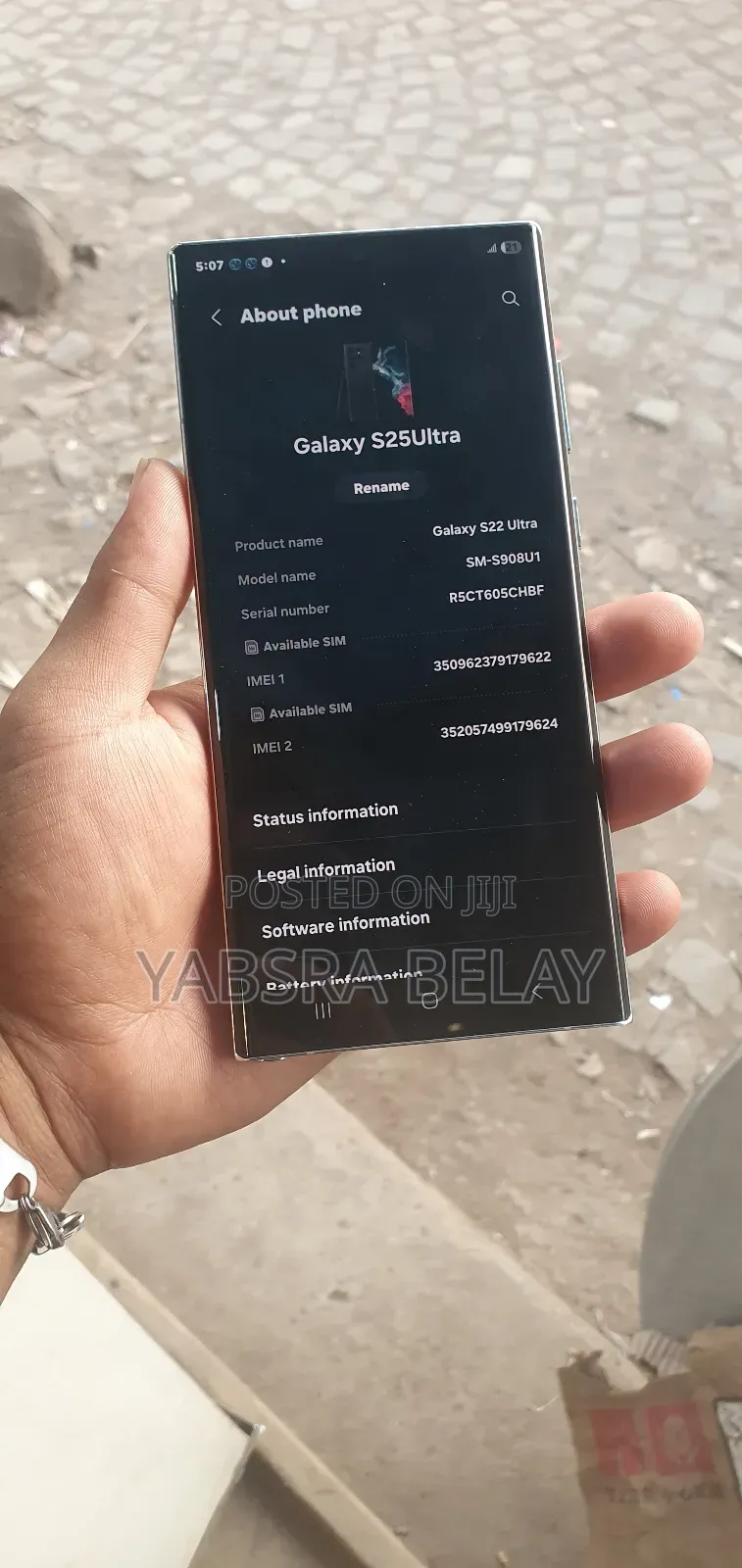 New Samsung Galaxy S22 Ultra 128 GB White