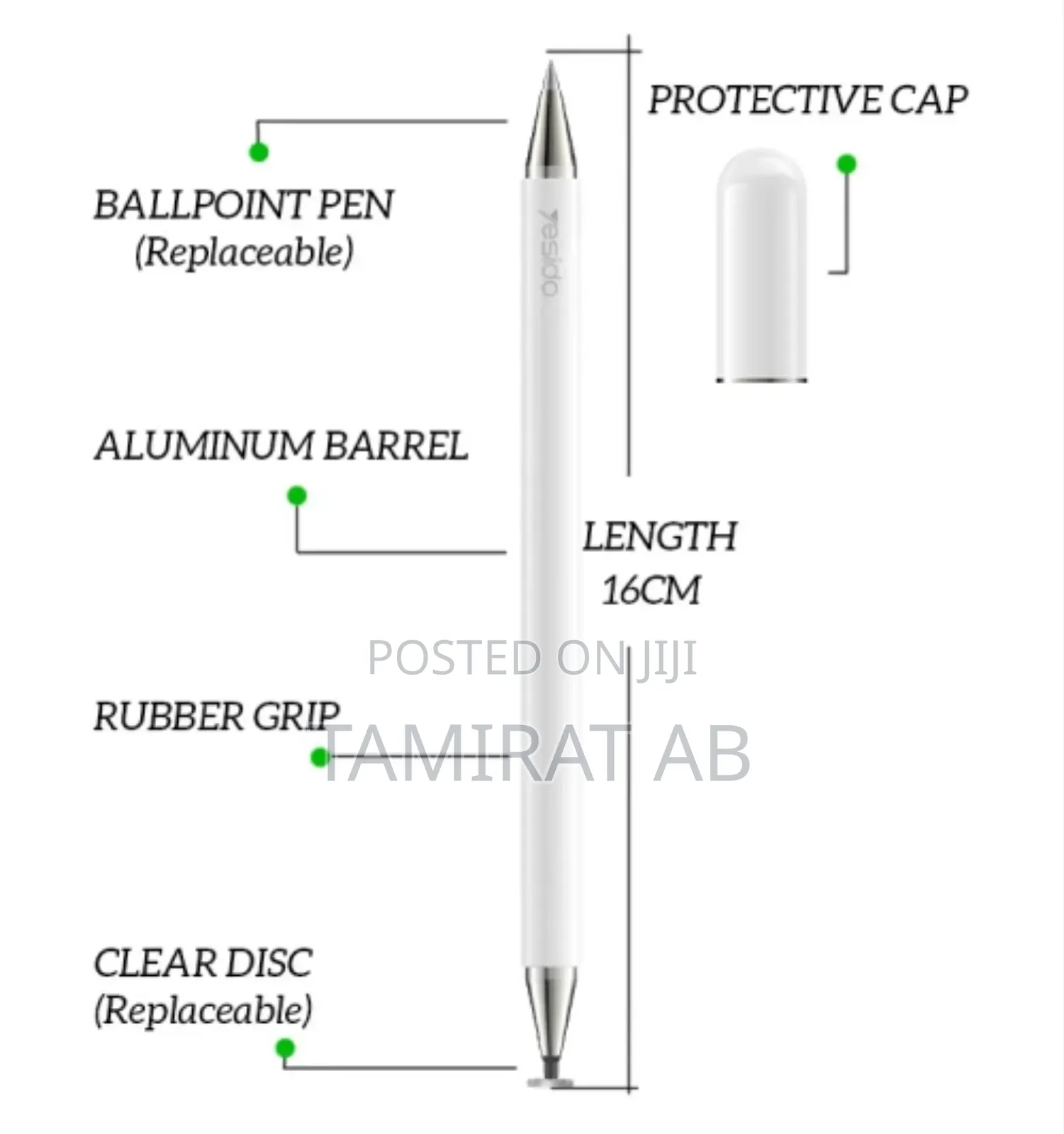 Yesido St04 2 in 1 Stylus Pen With Ballpoint Pen