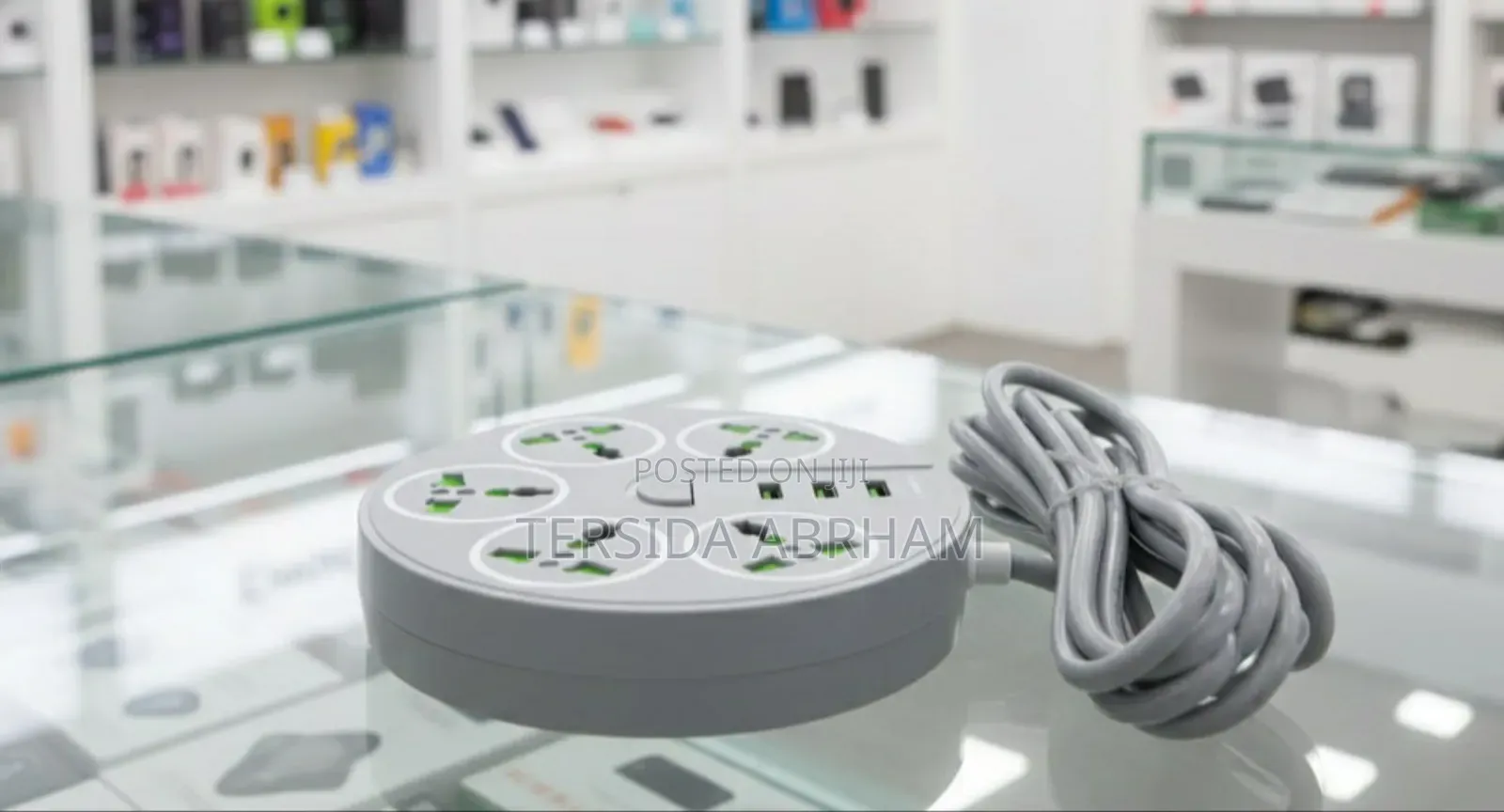 Ruggas Divider 5 Socket 3 Usb Charging Port (ሩጋስ ኤሌክትሪክ ማከፋፈያ)