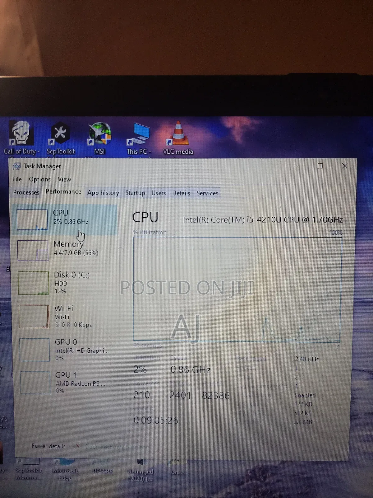 Laptop Toshiba Satellite C55 8GB Intel Core i5 HDD 256GB