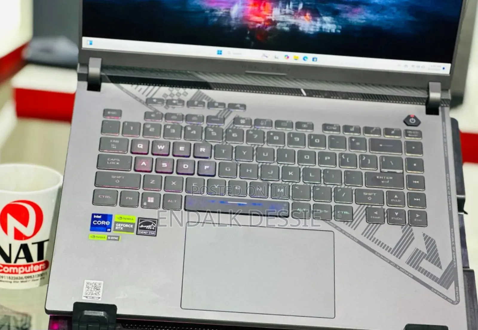 New Laptop Asus ROG Strix G16 G614 16GB Intel Core I9 SSD 1T