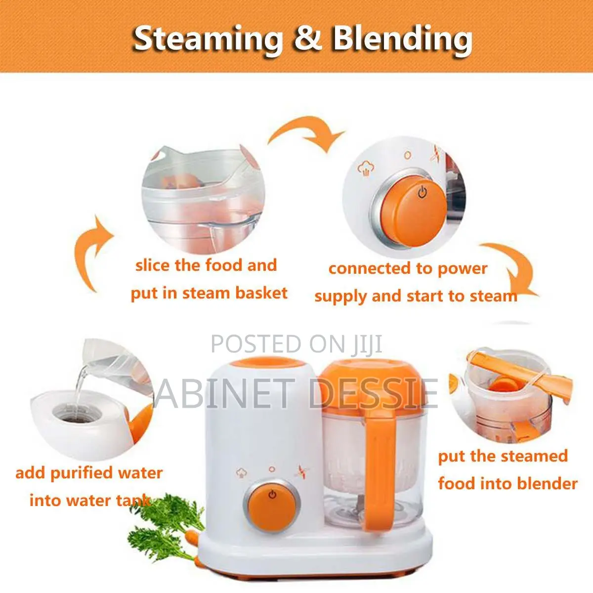 Baby Food Steamer and Grinder