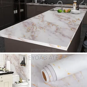 Marble Pattern Self Adhesive Wall Stickerየቤትውን ውበት አንድ ደረጃ ከፍ የሚያደርግ