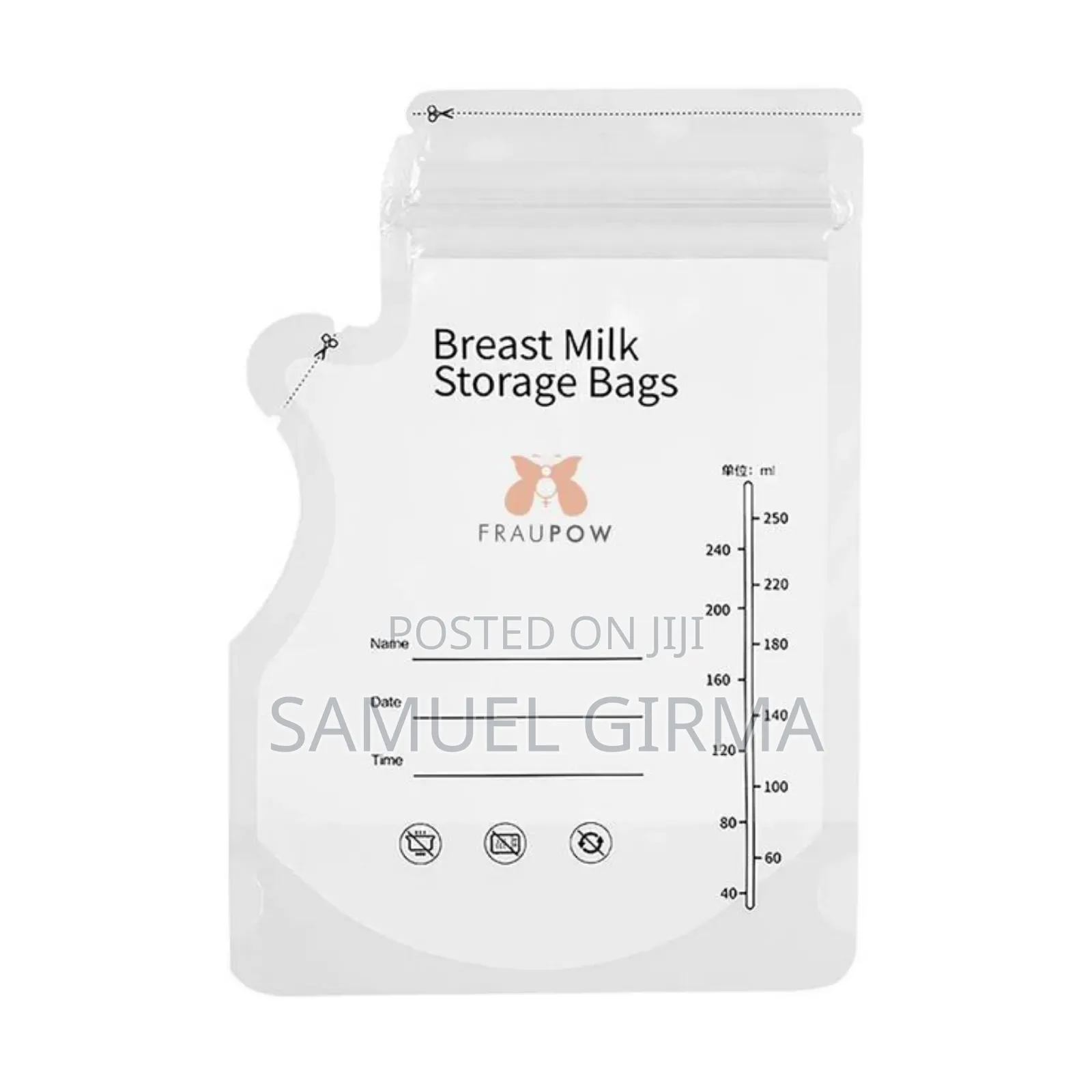 Storing Breast Milk in the Refrigerator or Freezer 30pcs