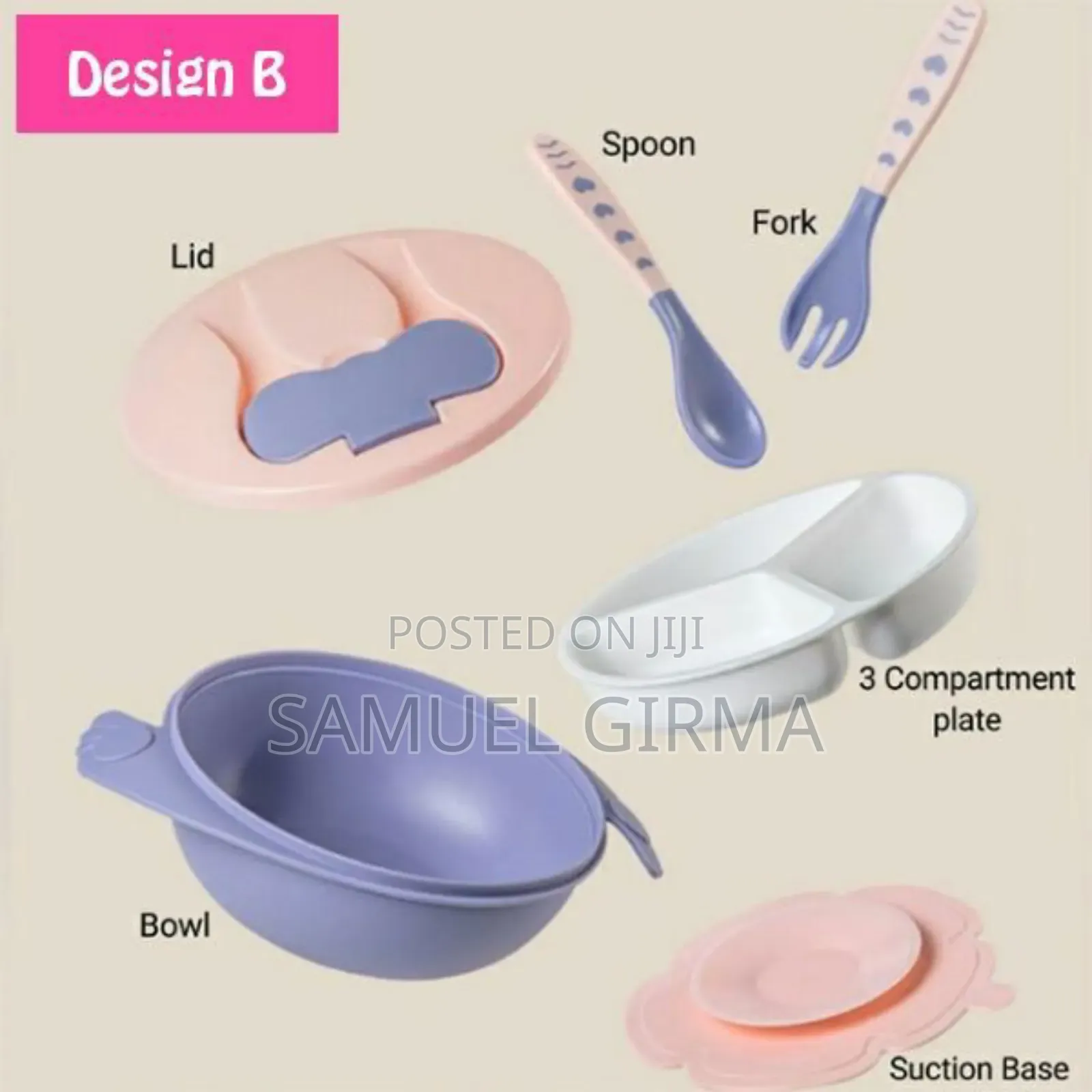 ባለ ሁለት ክፍል የልጆች መመገቢያ ሳህን Baby Double Layer Bowel