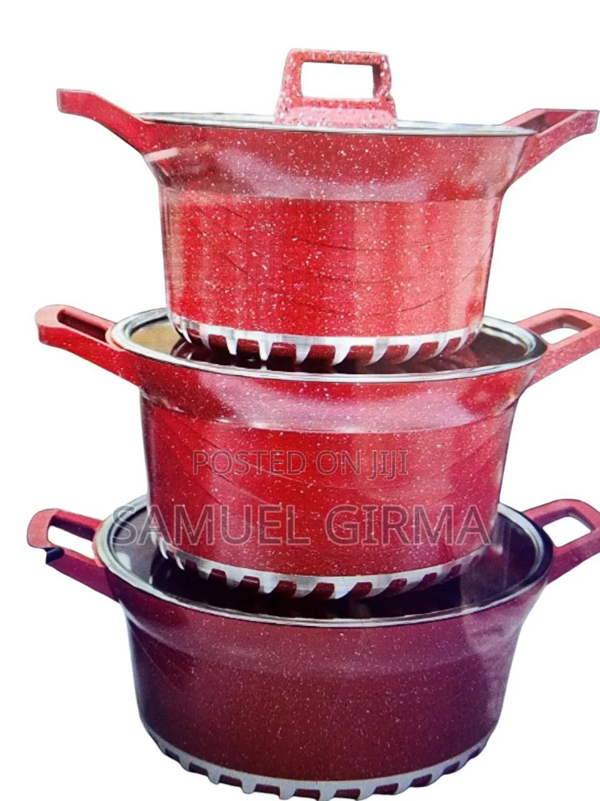 3pcs Non Stick Cookware
  የማይዙ ማራኪ ግራናይት ቅብ ድስቶች