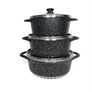 3pcs Non Stick Cookware
  የማይዙ ማራኪ ግራናይት ቅብ ድስቶች