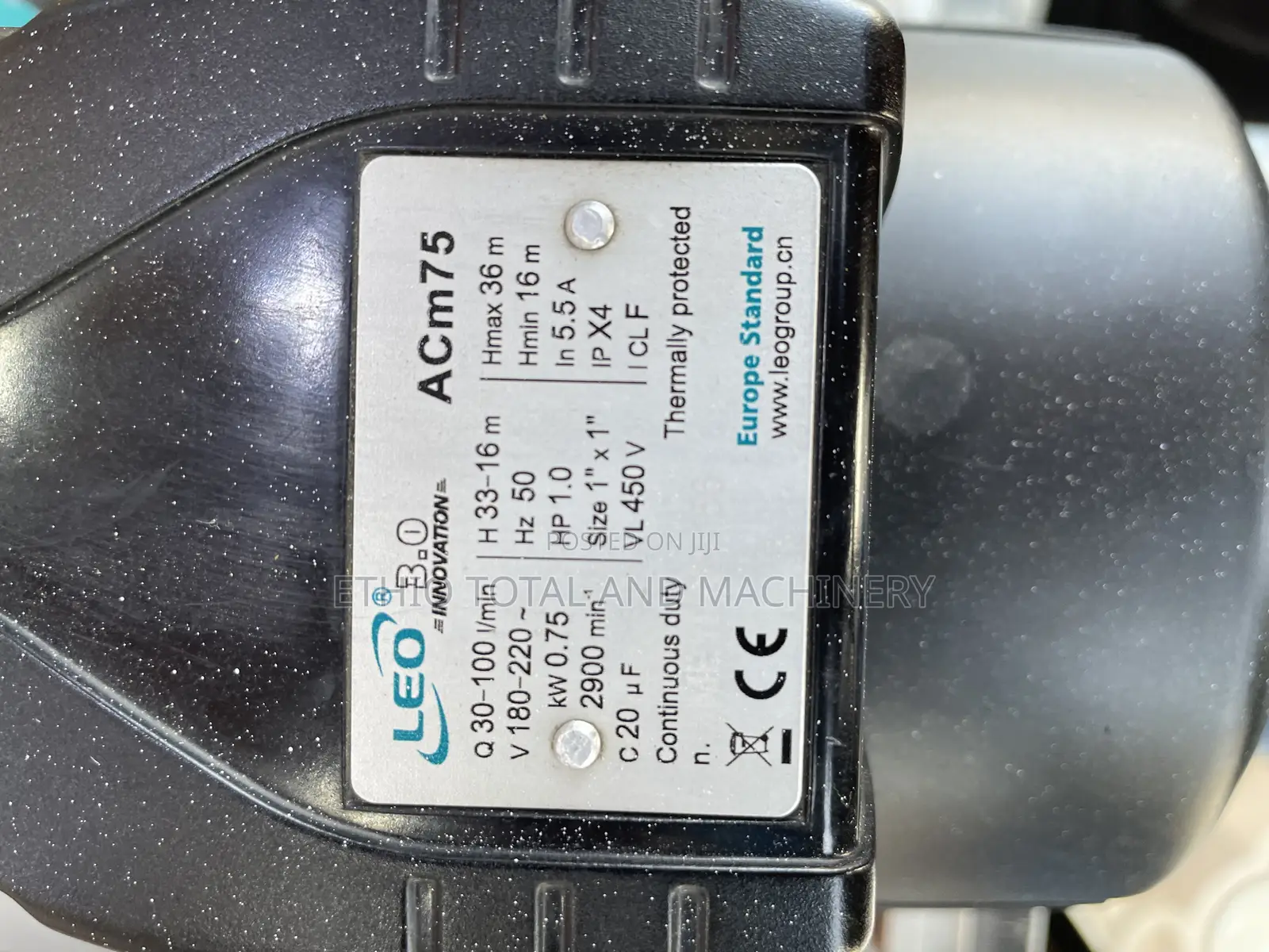 Leo Acm75 Centrifugal Water Pump 1 Hp