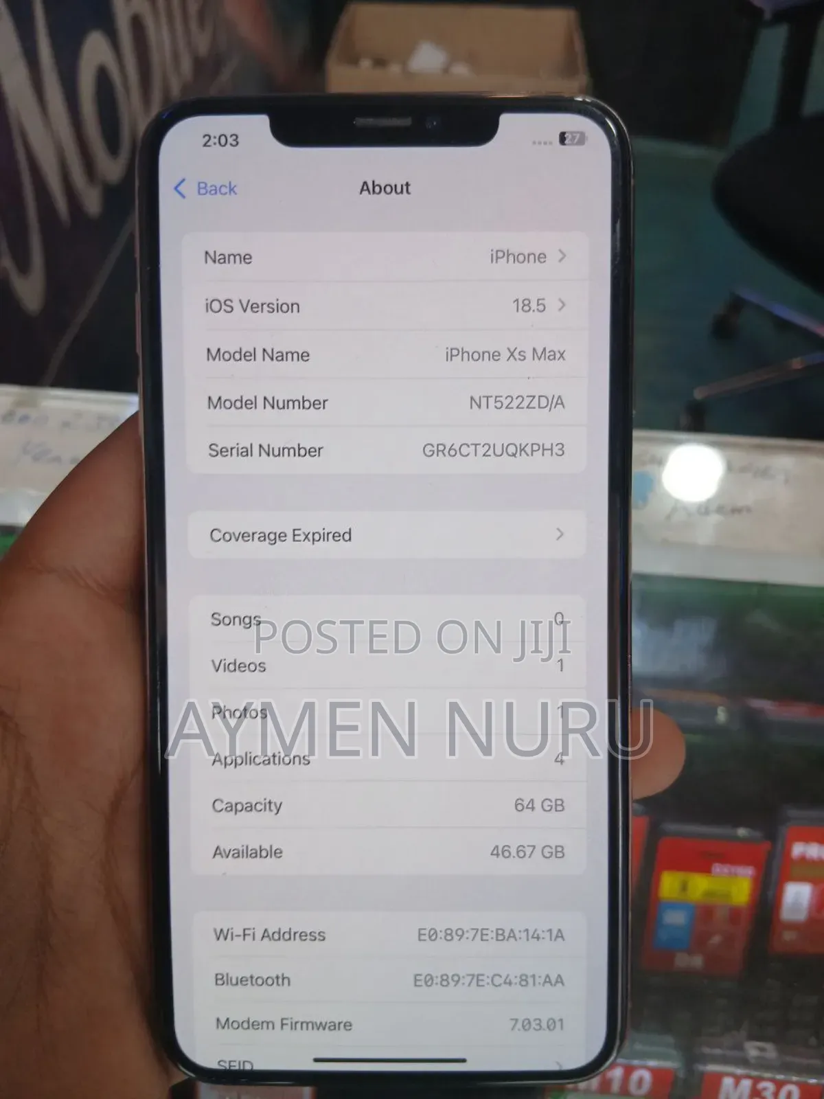 Apple iPhone XS Max 64 GB Gold