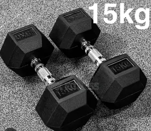 Photo - 15kg Hexagon Dumbell