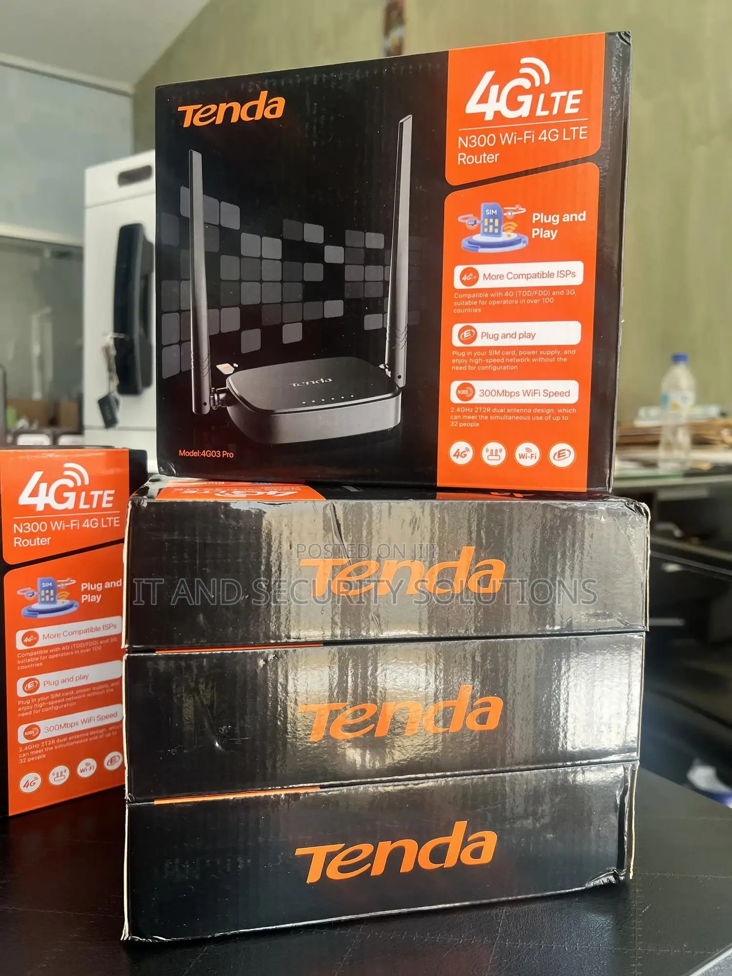 Tenda 4g Lte Wifi Router 300mbps Wifi Speed Plug and Play