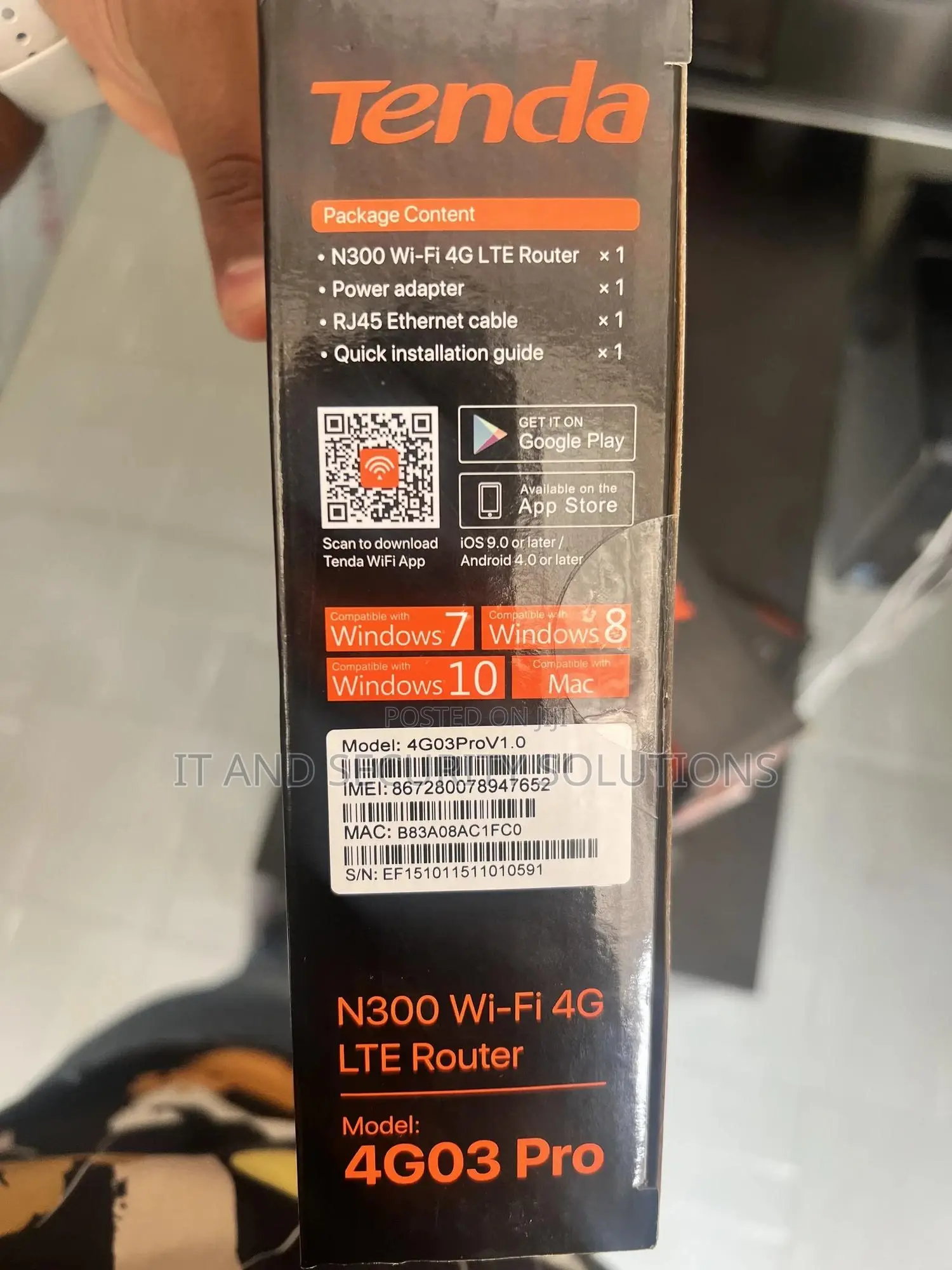 Tenda 4g Lte Wifi Router 300mbps Wifi Speed Plug and Play