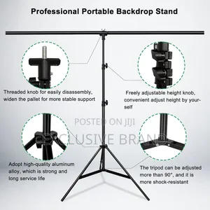Green Screen Backdrop With Stand Kit, 5.2 X 6.5 Ft