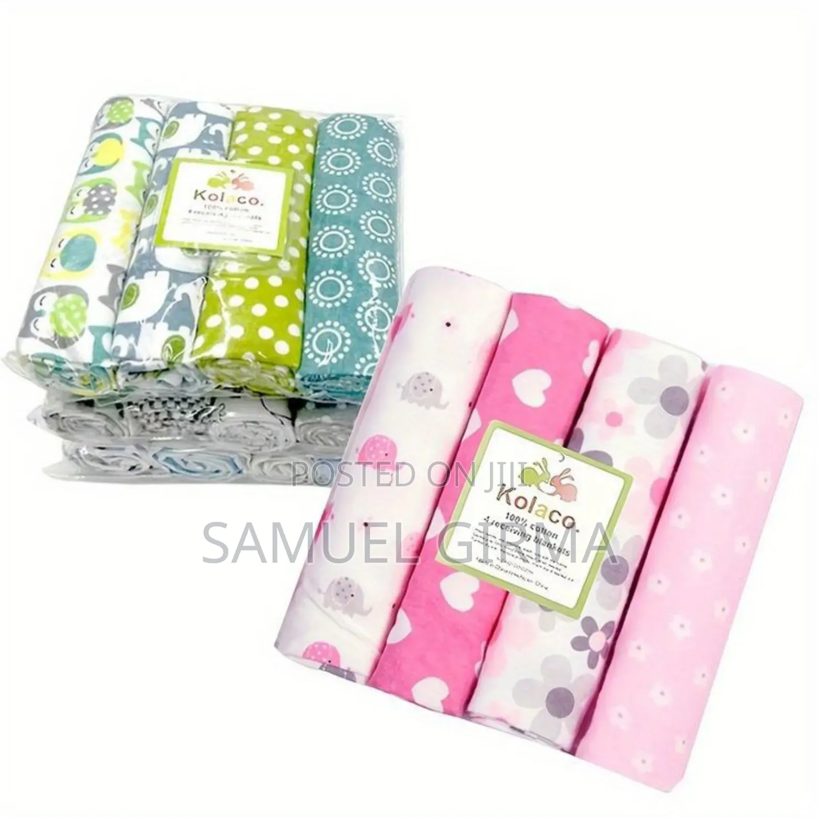 Cotton Newborn Throws Baby Bedsheets 
ብዛት 4