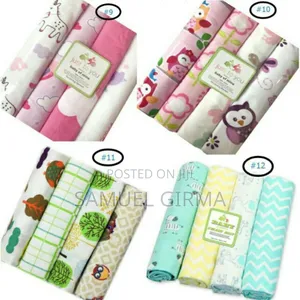Cotton Newborn Throws Baby Bedsheets 
ብዛት 4