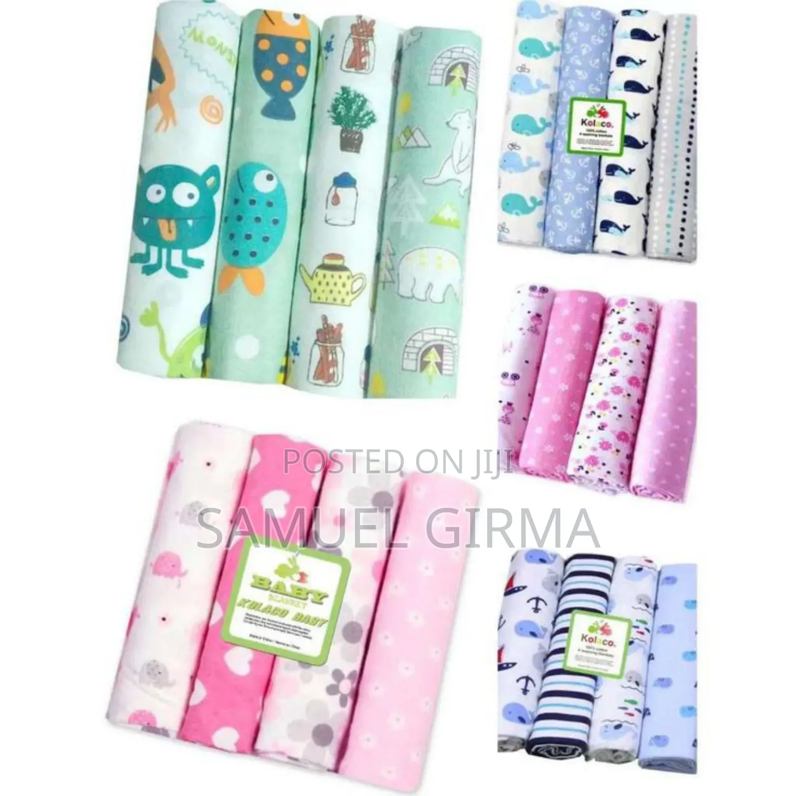 Cotton Newborn Throws Baby Bedsheets 
ብዛት 4
