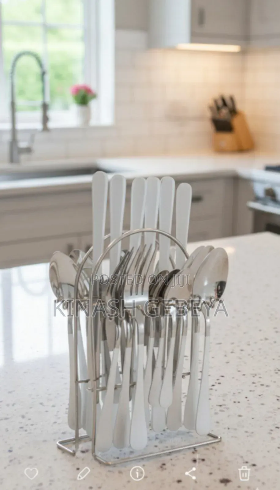 24pcs Stainless Steel Kitchen Cultry