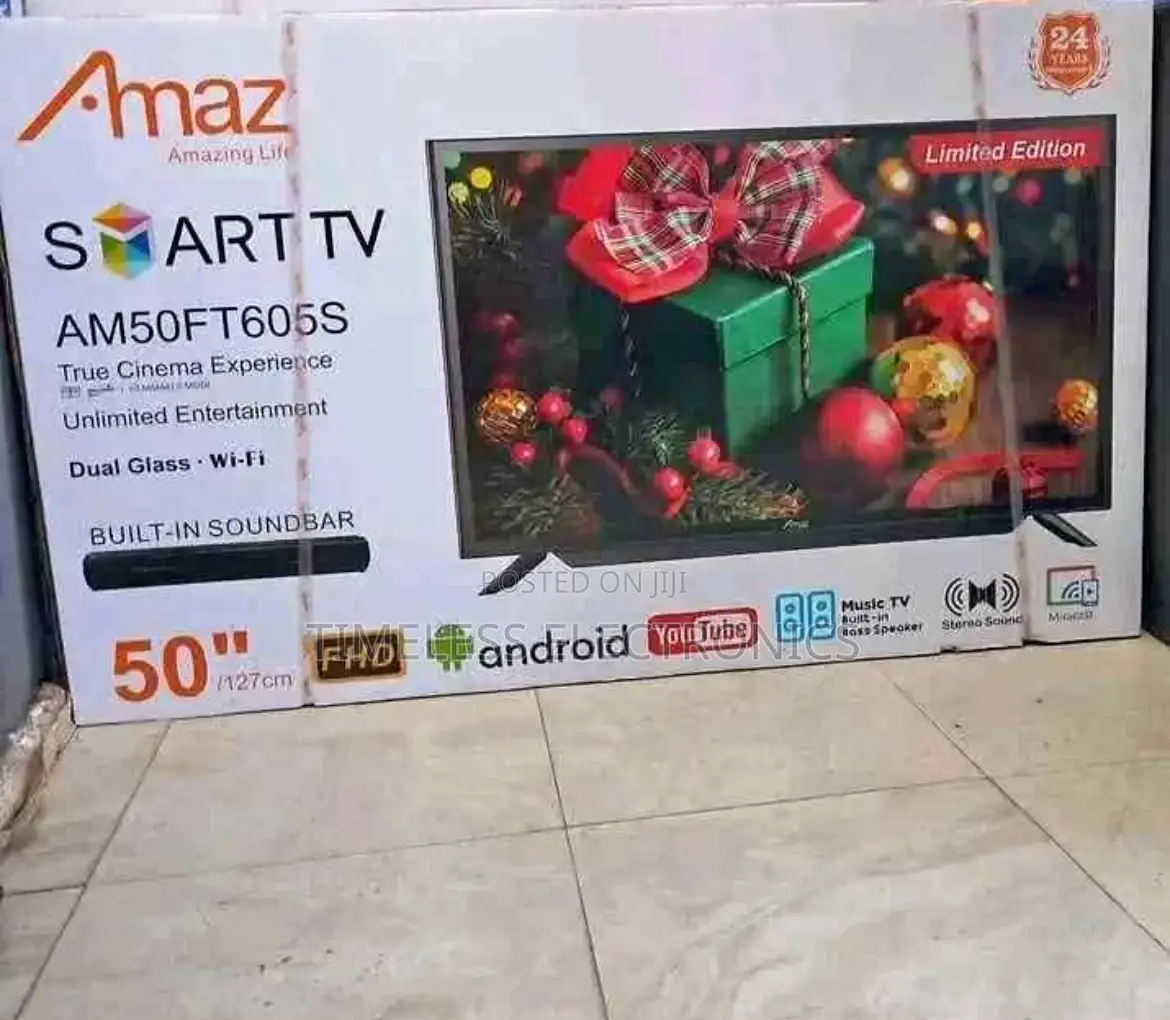 Amaz 55” Smart Tv – Double Glass, Ultra Hd , Smart Performance!