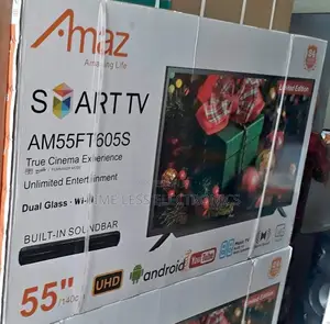 Amaz 55” Smart Tv – Double Glass, Ultra Hd , Smart Performance!