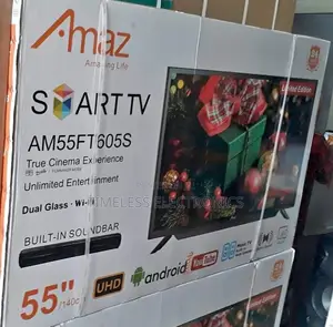 Amaz 55” Smart Tv – Double Glass, Ultra Hd , Smart Performance!