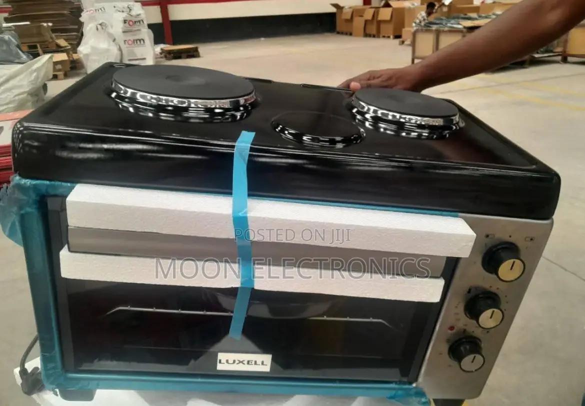  Luxel Mini Oven – Turkish Design, 45 L Capacity 2 Hot Plates 