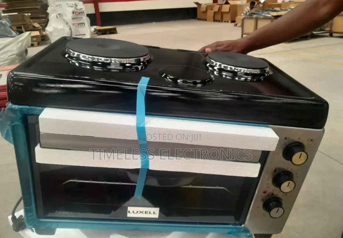  Luxel Mini Oven – Turkish Design, 45 L Capacity 2 Hot Plates 