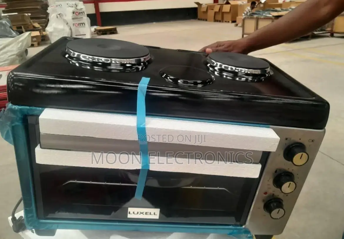  Luxel Mini Oven – Turkish Design, 45 L Capacity 2 Hot Plates 