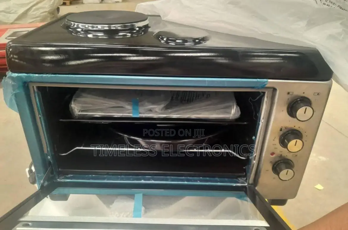  Luxel Mini Oven – Turkish Design, 45 L Capacity 2 Hot Plates 