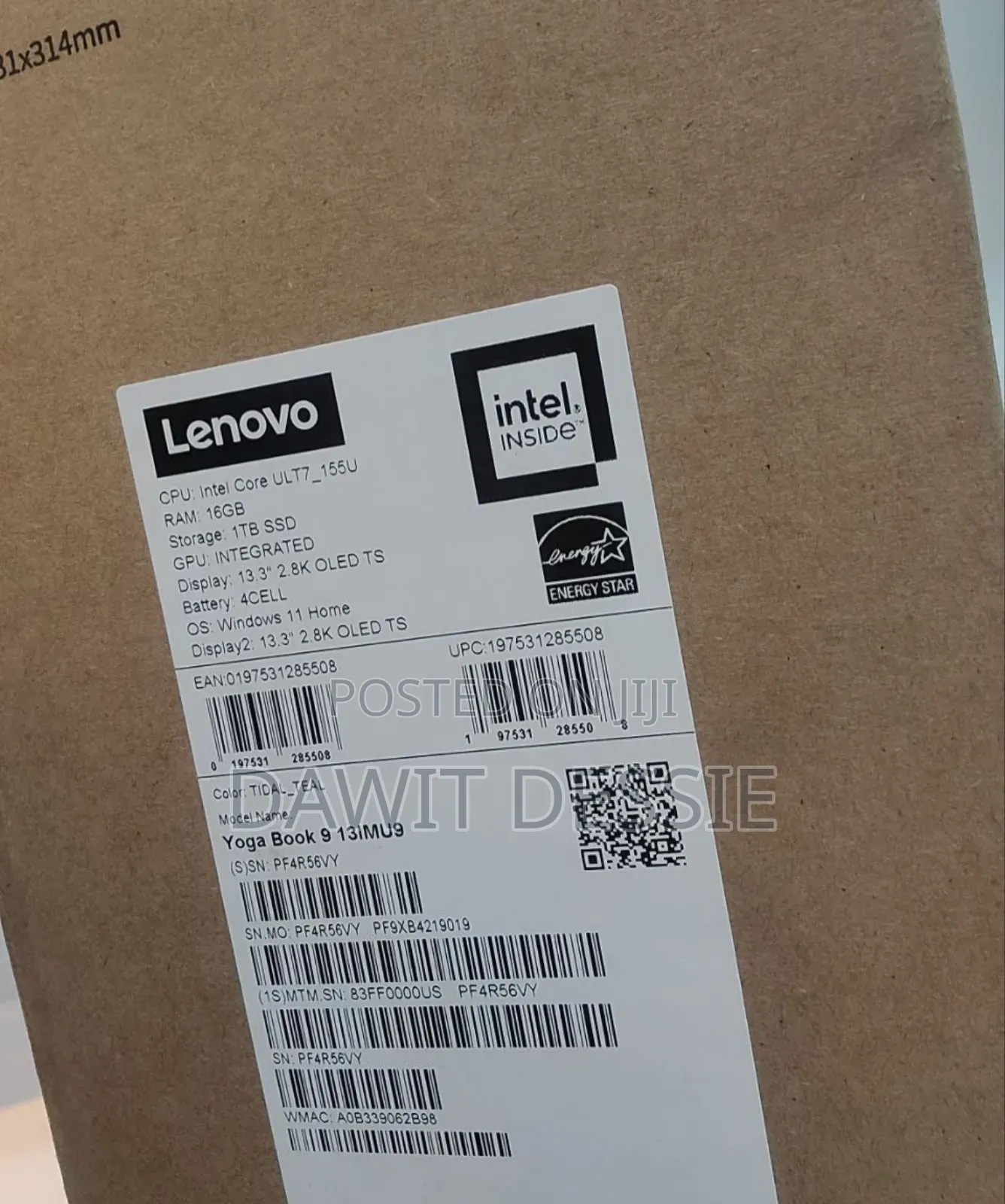 New Laptop Lenovo 16GB Intel Core Ultra 7 SSD 1T