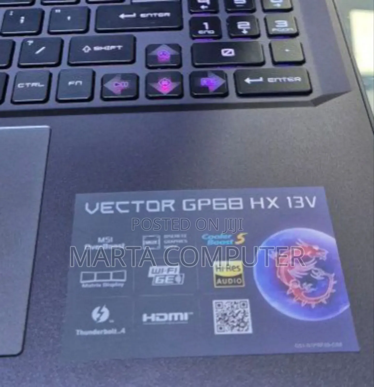 New Laptop MSI Vector 16 HX AI A2XWIG 16GB Intel Core I9 SSD 1T