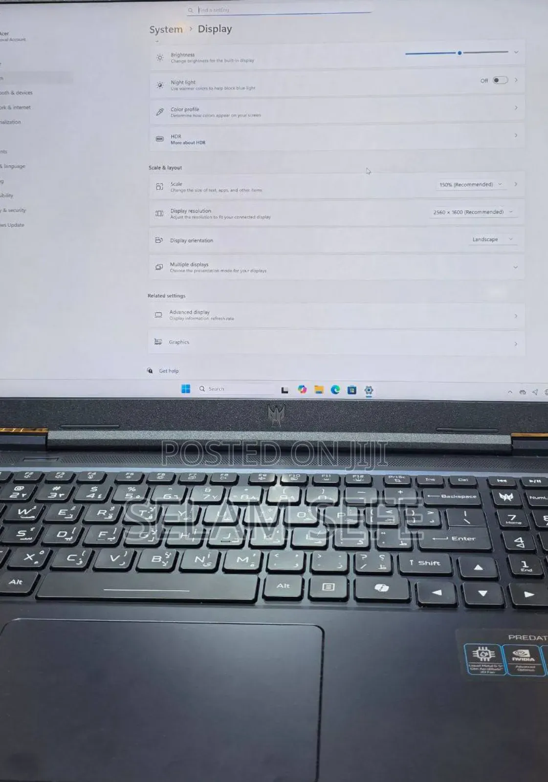 New Laptop Acer Predator Helios Neo 16 16GB Intel Core I9 SSD 1T