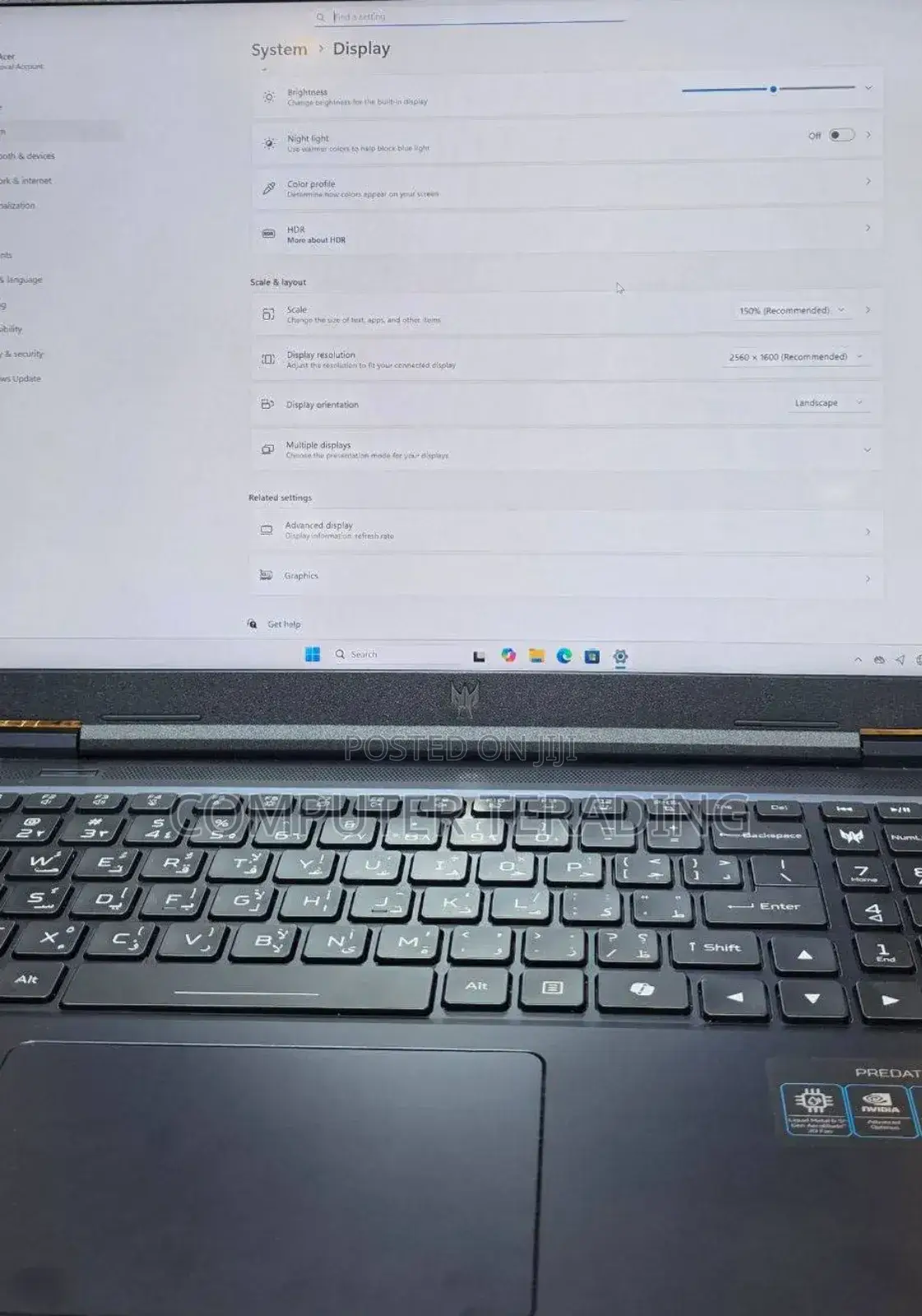 New Laptop Acer Predator Helios Neo 16 16GB Intel Core I9 SSD 1T