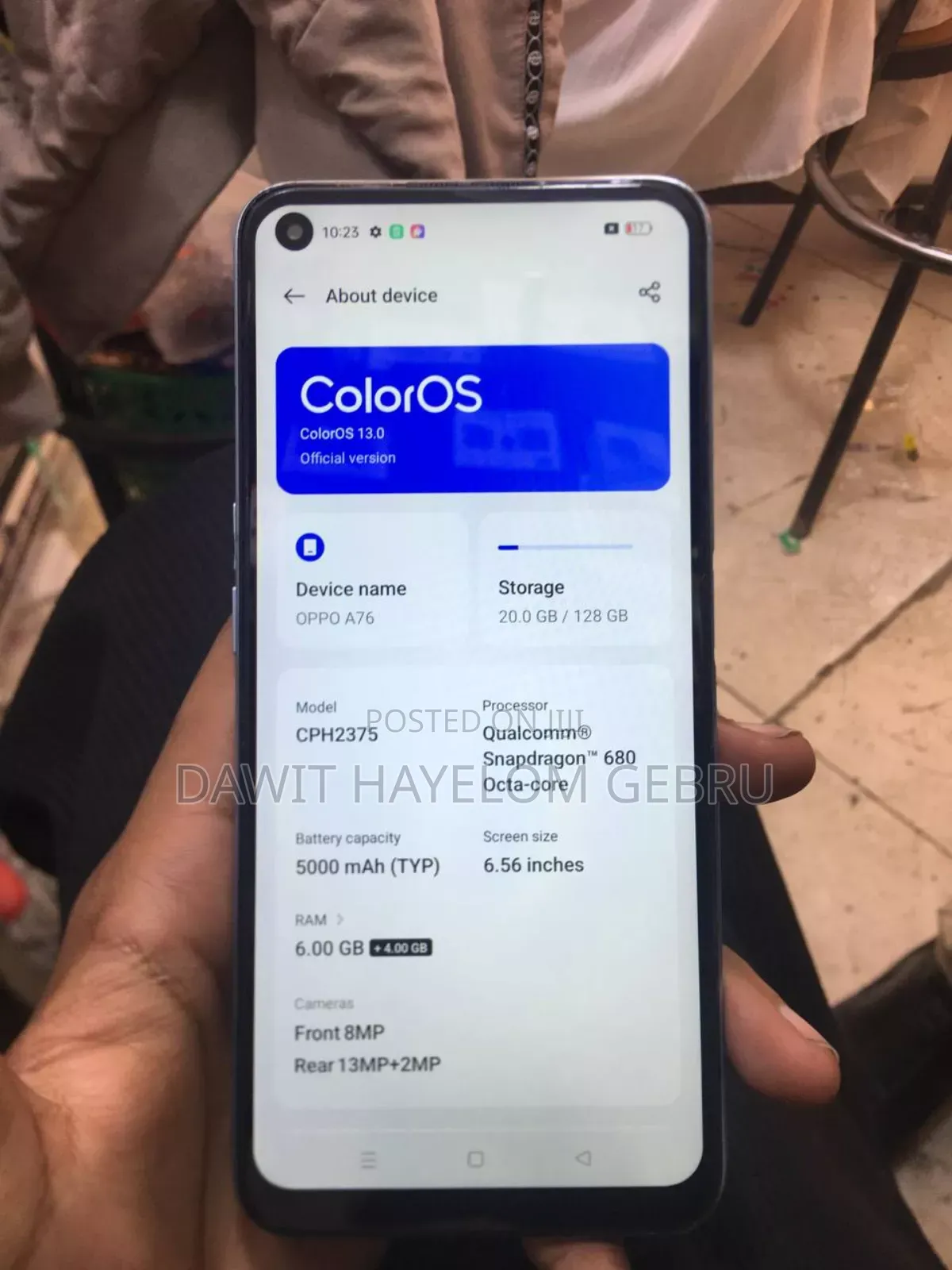 Oppo A76 128 GB Blue