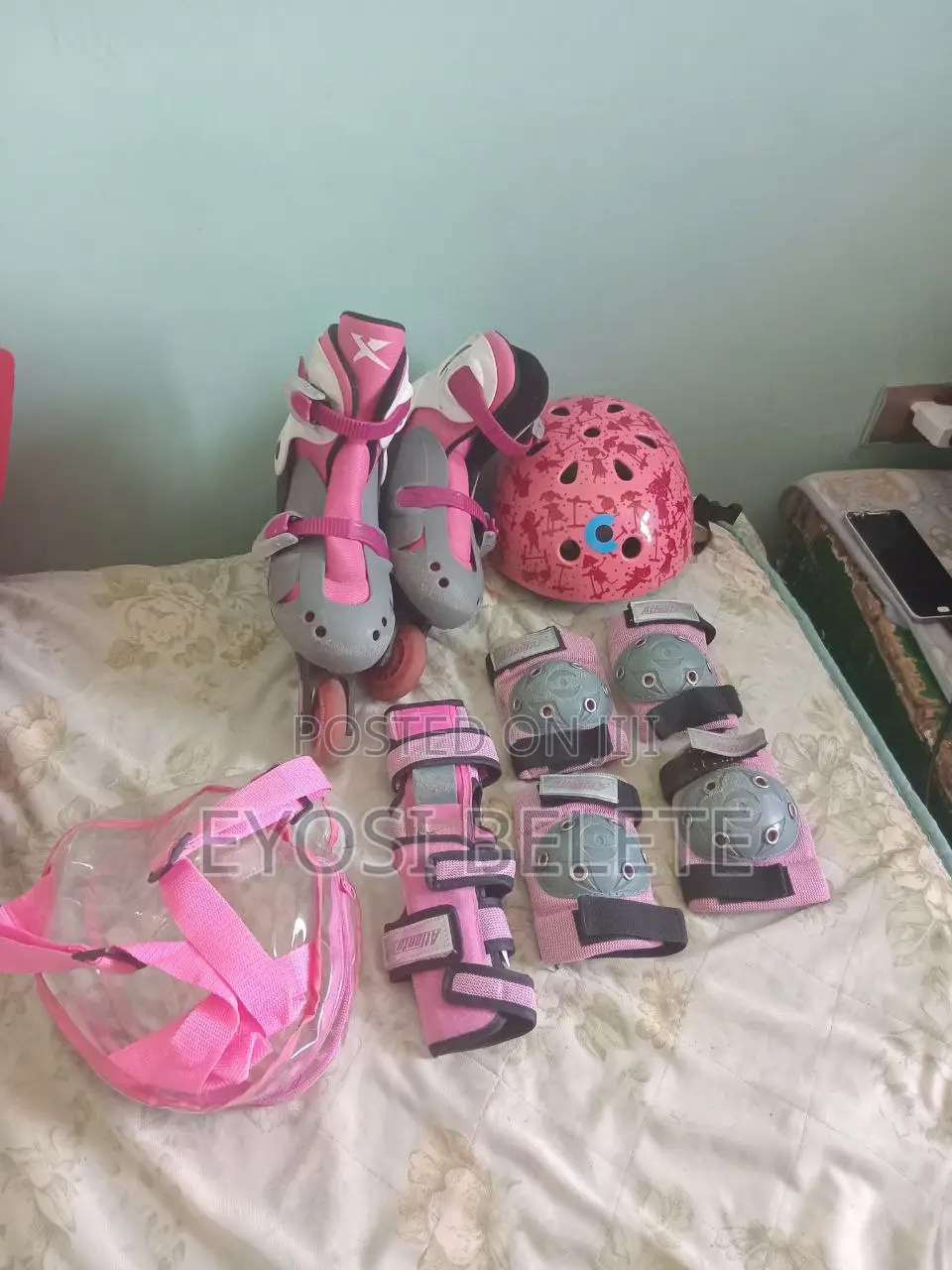 Roller Skates and Protective Gear