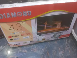 Diamond 43inch Tv Smart Android You Tube ሀይፋይ እስፒከር የተገጠመለት