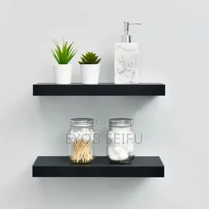 Asthetic and Minimalist Floating Wooden Shelfs