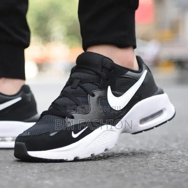 Nike Air Max Fusion Sneakers in Black and White Shoes