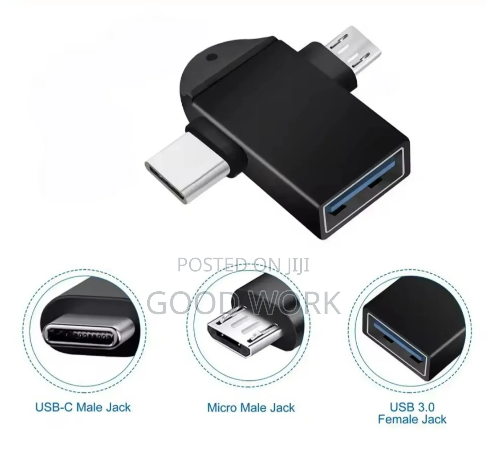 2 in 1 Otg Adapter