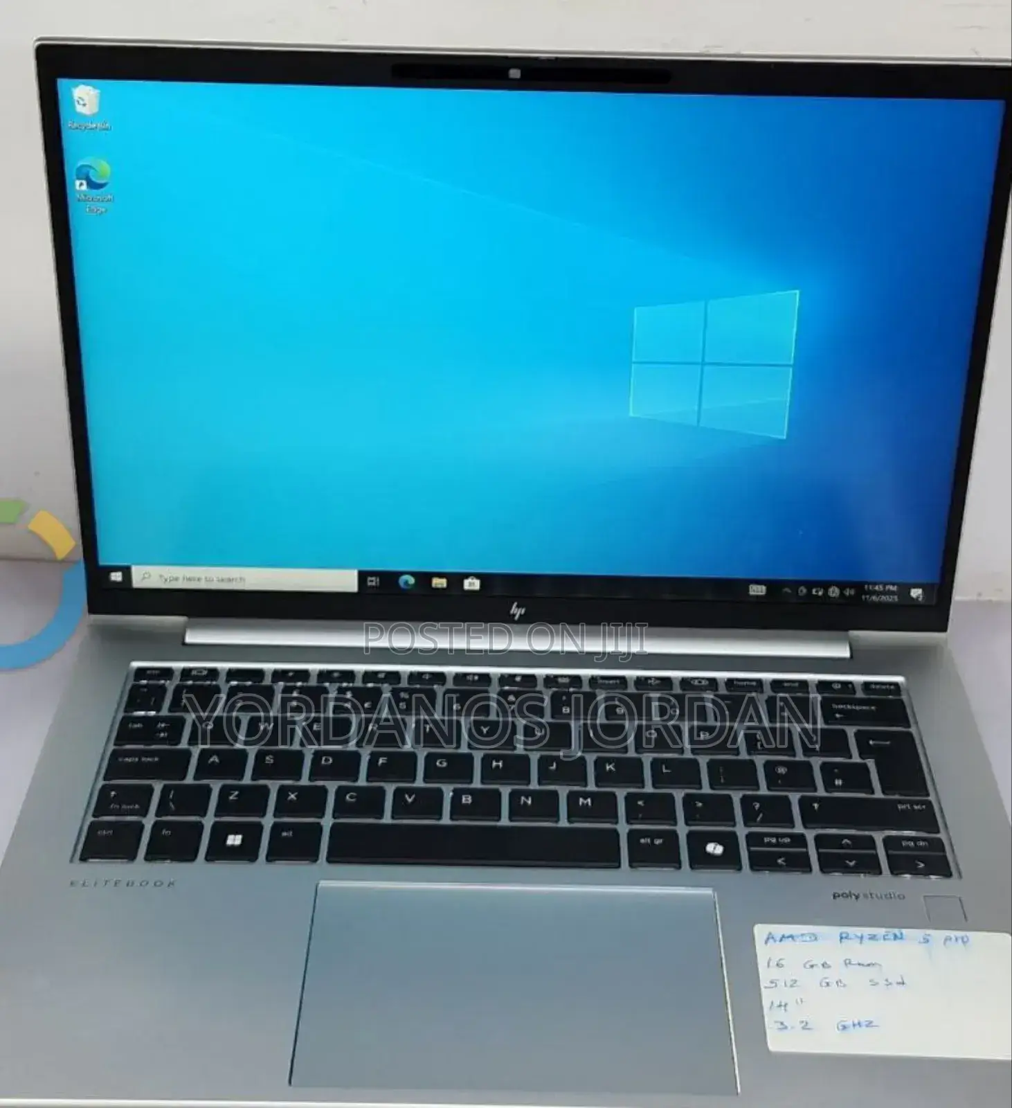 New Laptop HP EliteBook 845 G11 16GB AMD Ryzen 5 SSD 512GB