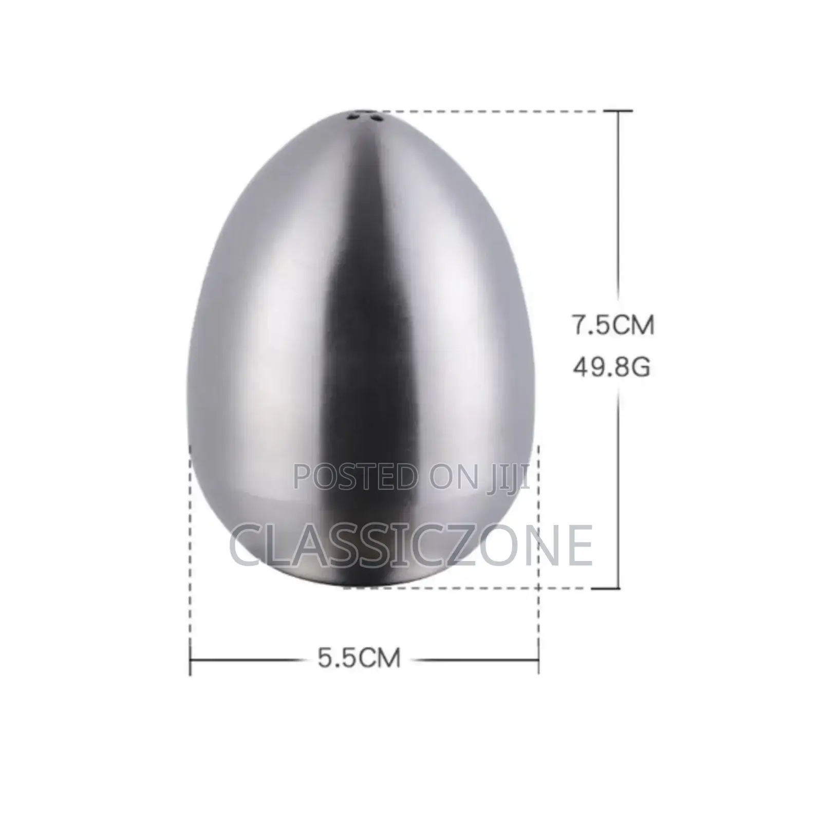 Modern Metal Egg Shapped
