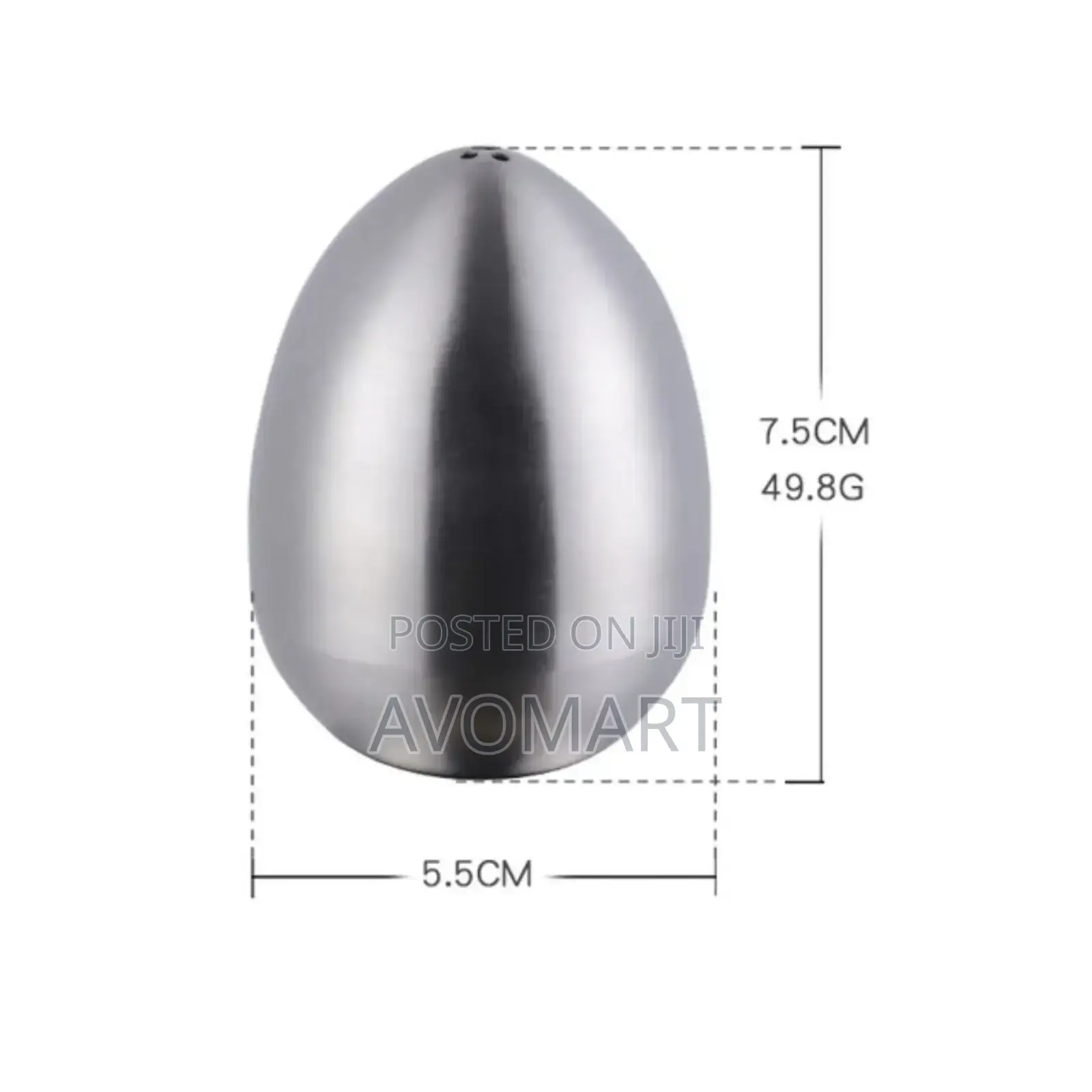 Modern Metal Egg Shapped