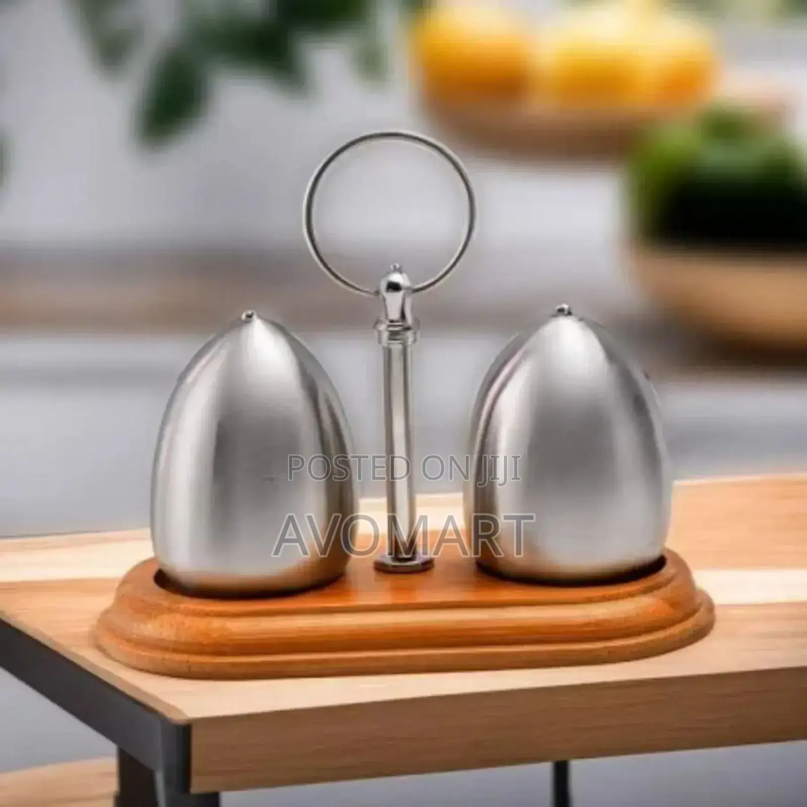 Modern Metal Egg Shapped