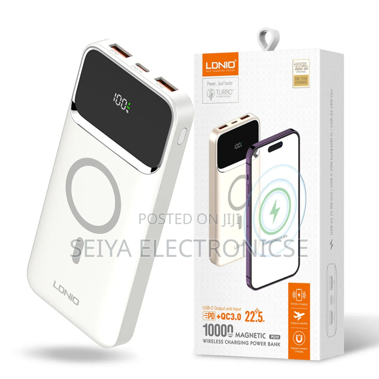 Ldnio Power Bank 10,000 Mah Magnetic Charging