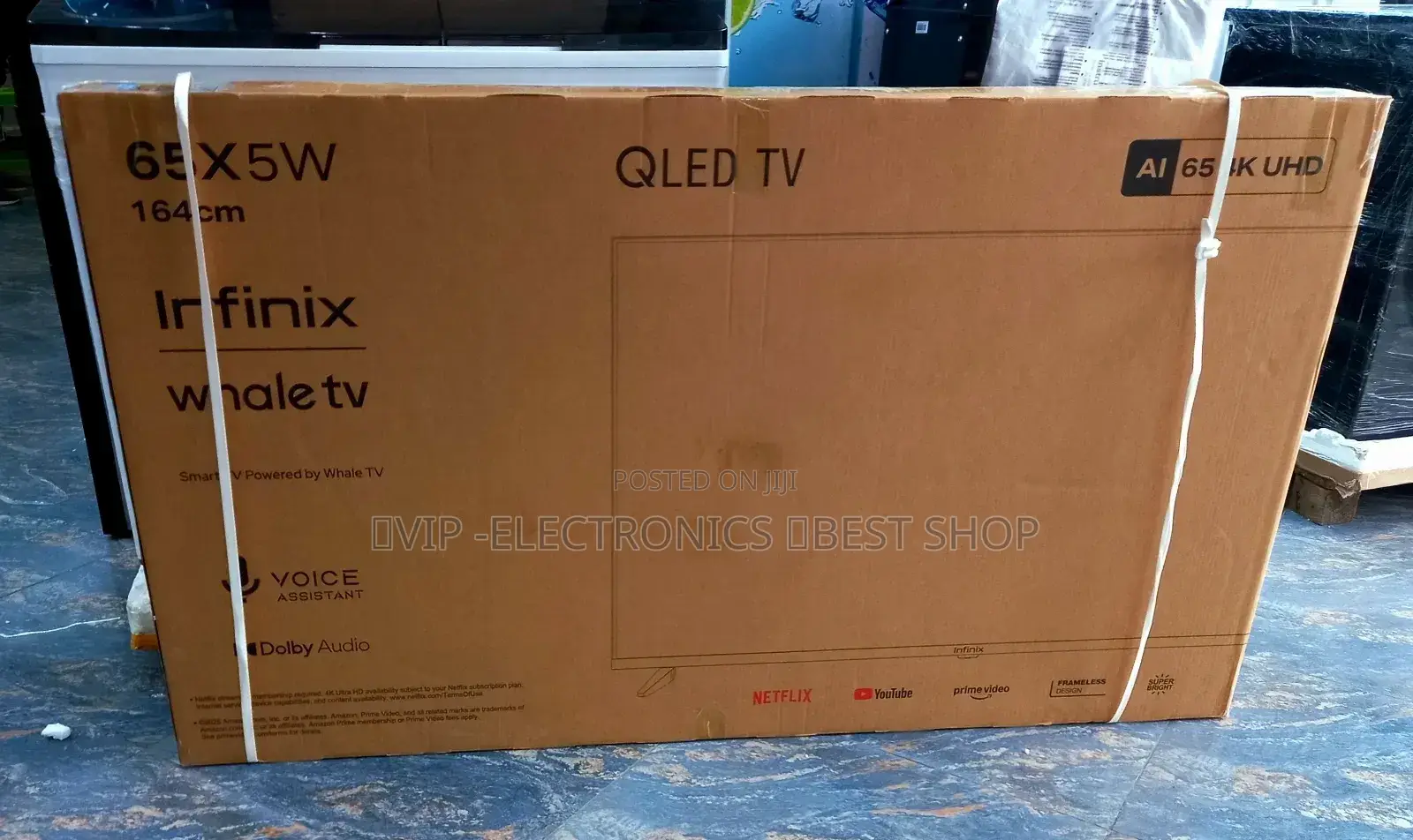 Infinix 65 Inch Tv Smart Uhd Qled Frameless New 2025 Tv