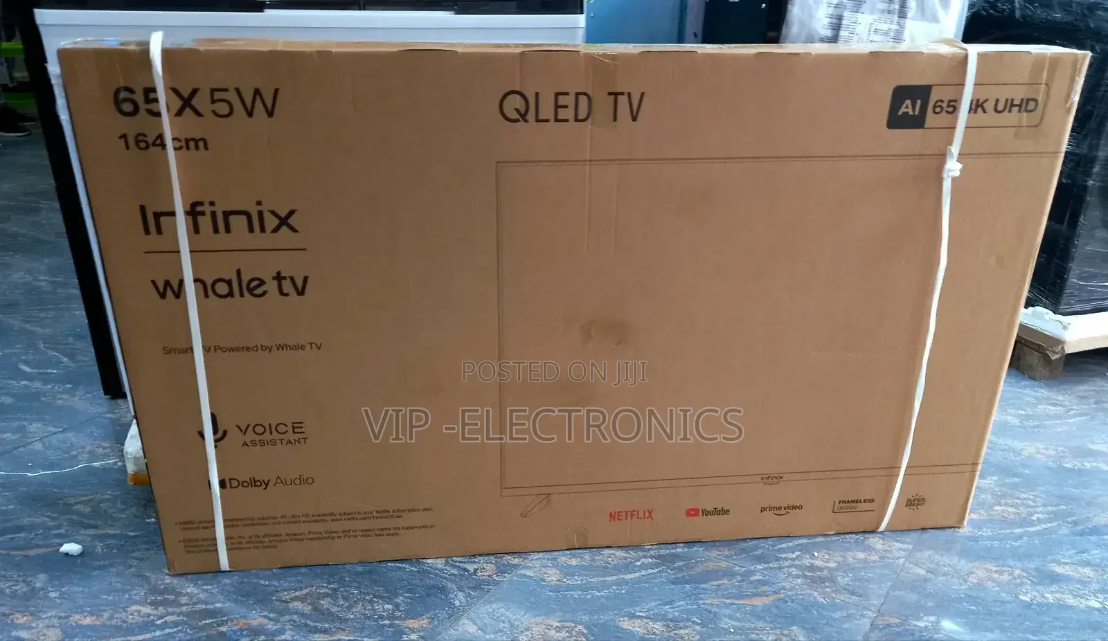 Infinix 65 Inch Tv Smart Uhd Qled Frameless New 2025 Tv